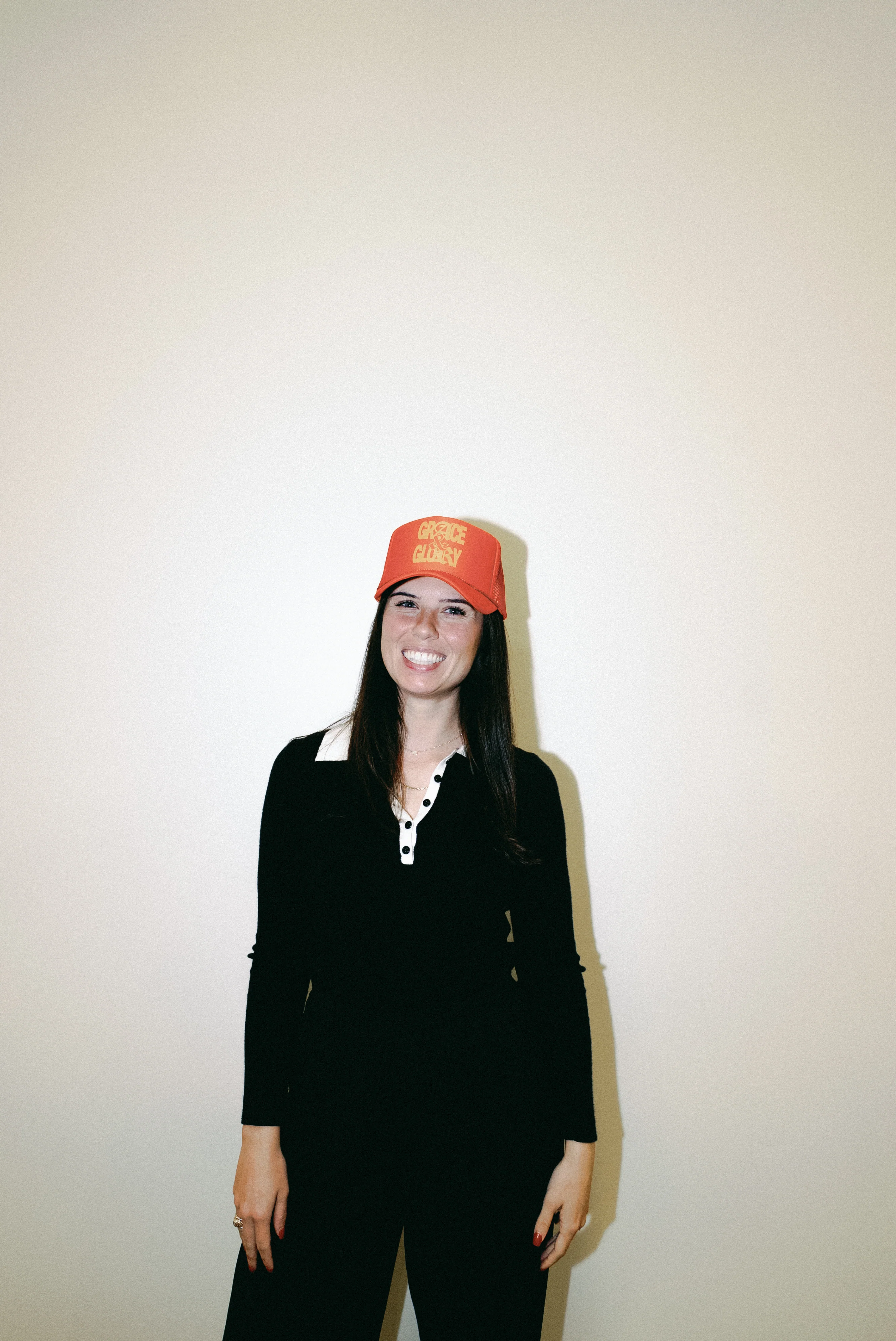 Grace & Glory Orange Trucker Hat - Image 3