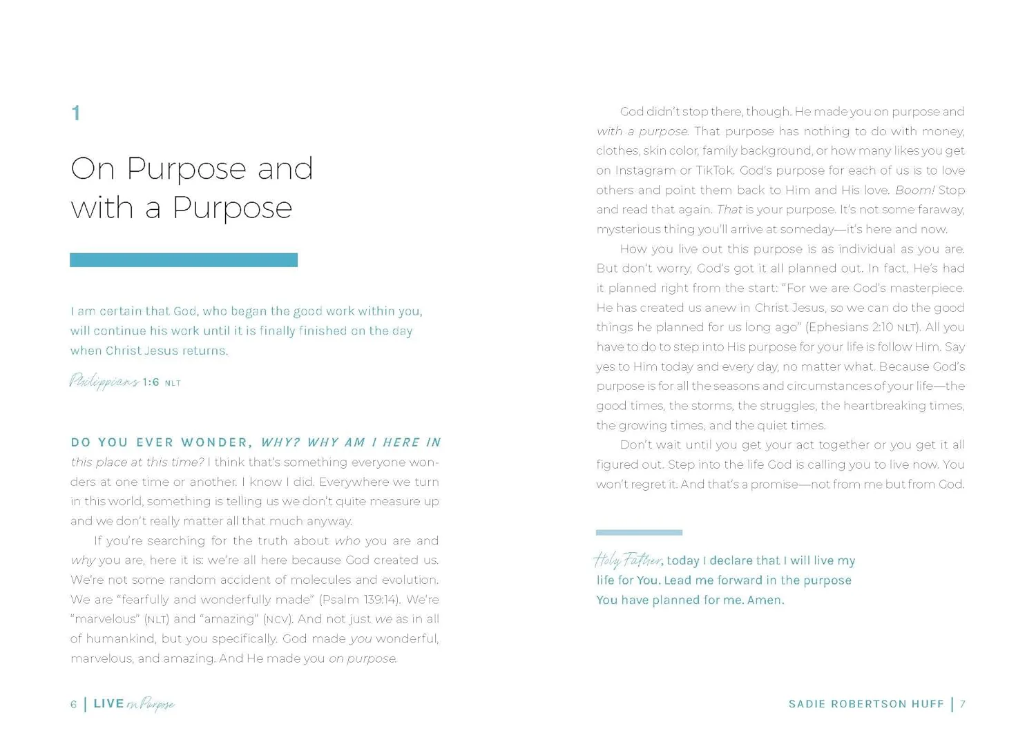 Live On Purpose: 100 Devotions for Letting Go of Fear and Following God // Sadie Robertson Huff - Image 3