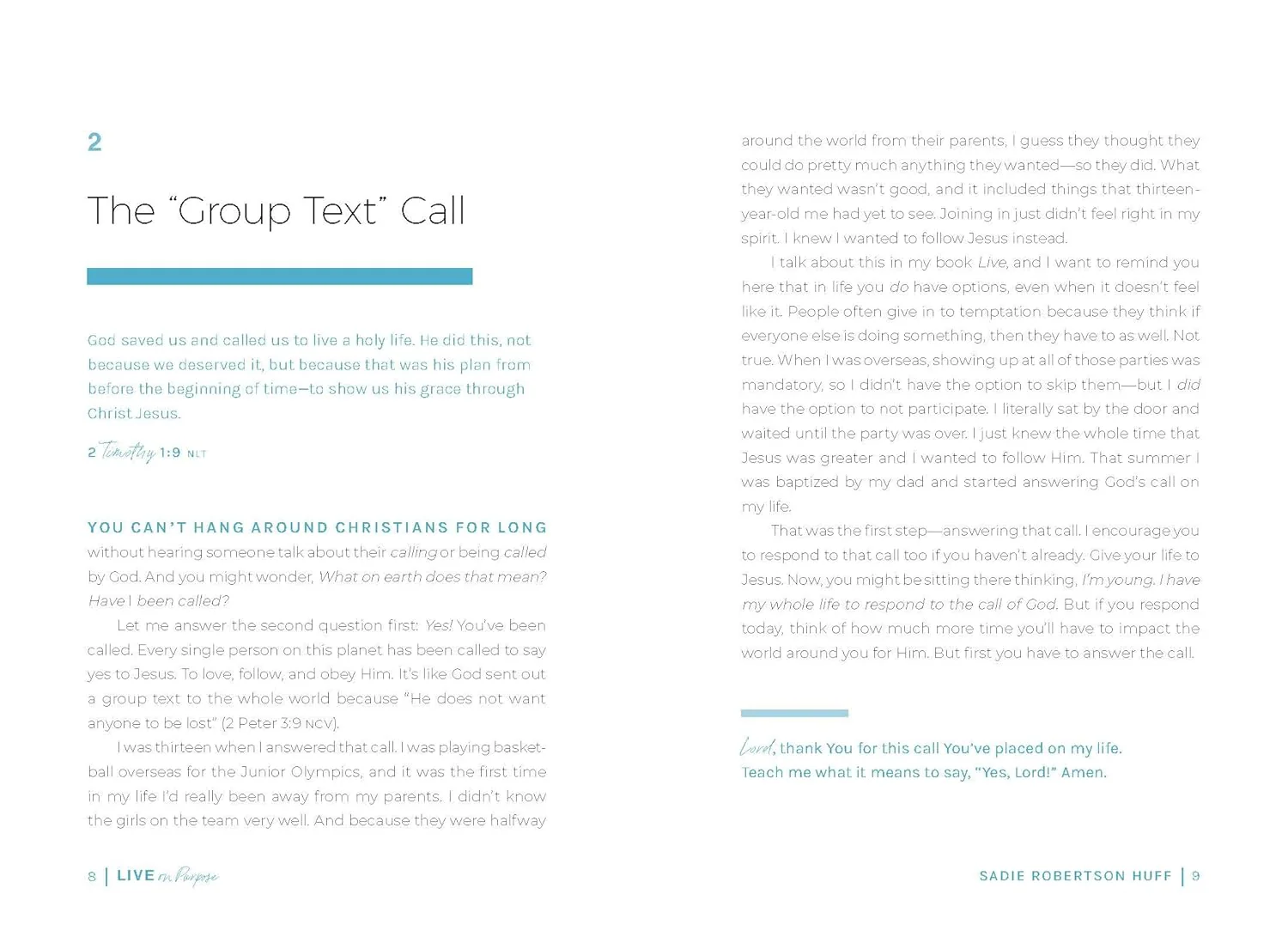 Live On Purpose: 100 Devotions for Letting Go of Fear and Following God // Sadie Robertson Huff - Image 4