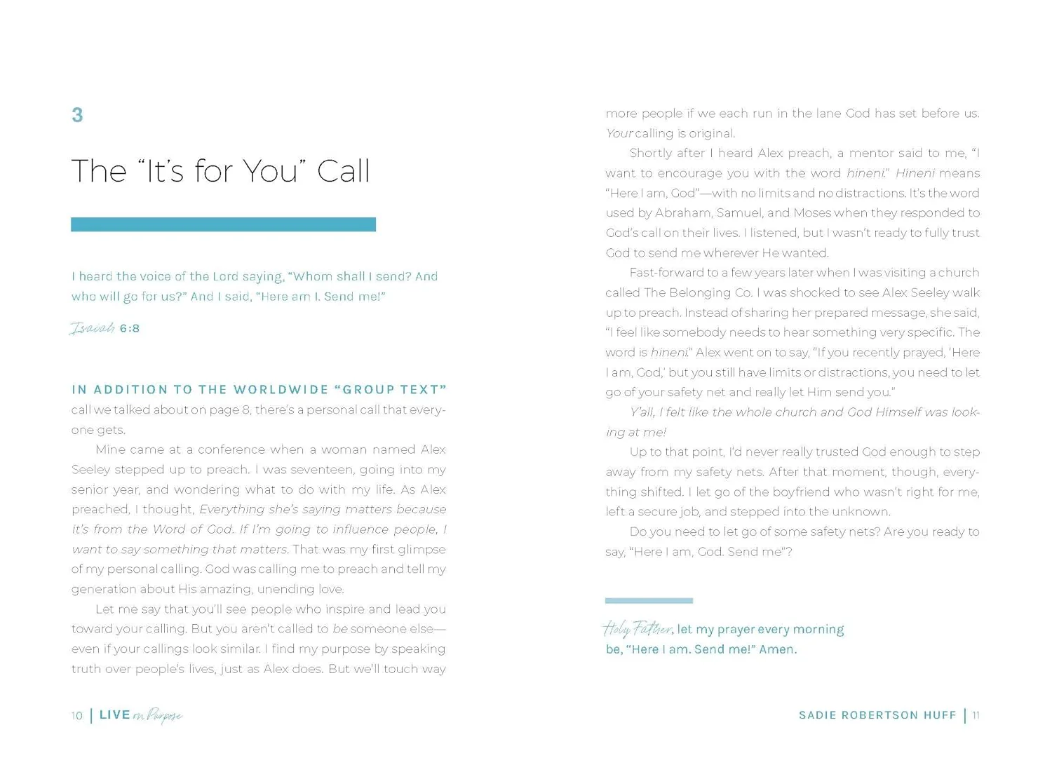 Live On Purpose: 100 Devotions for Letting Go of Fear and Following God // Sadie Robertson Huff - Image 5