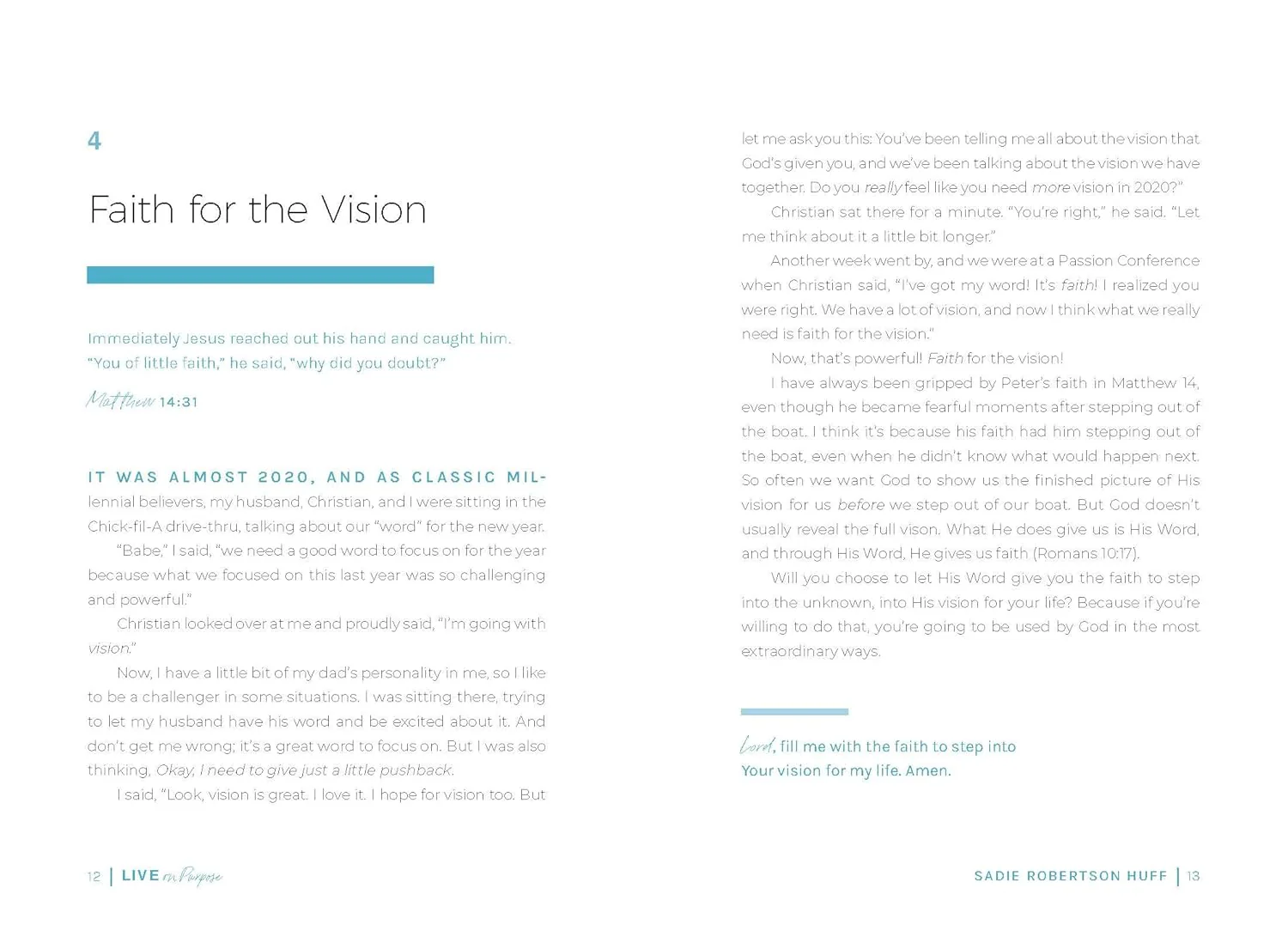 Live On Purpose: 100 Devotions for Letting Go of Fear and Following God // Sadie Robertson Huff - Image 6